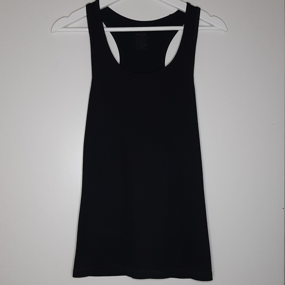 Black razor-back tank top (size M)